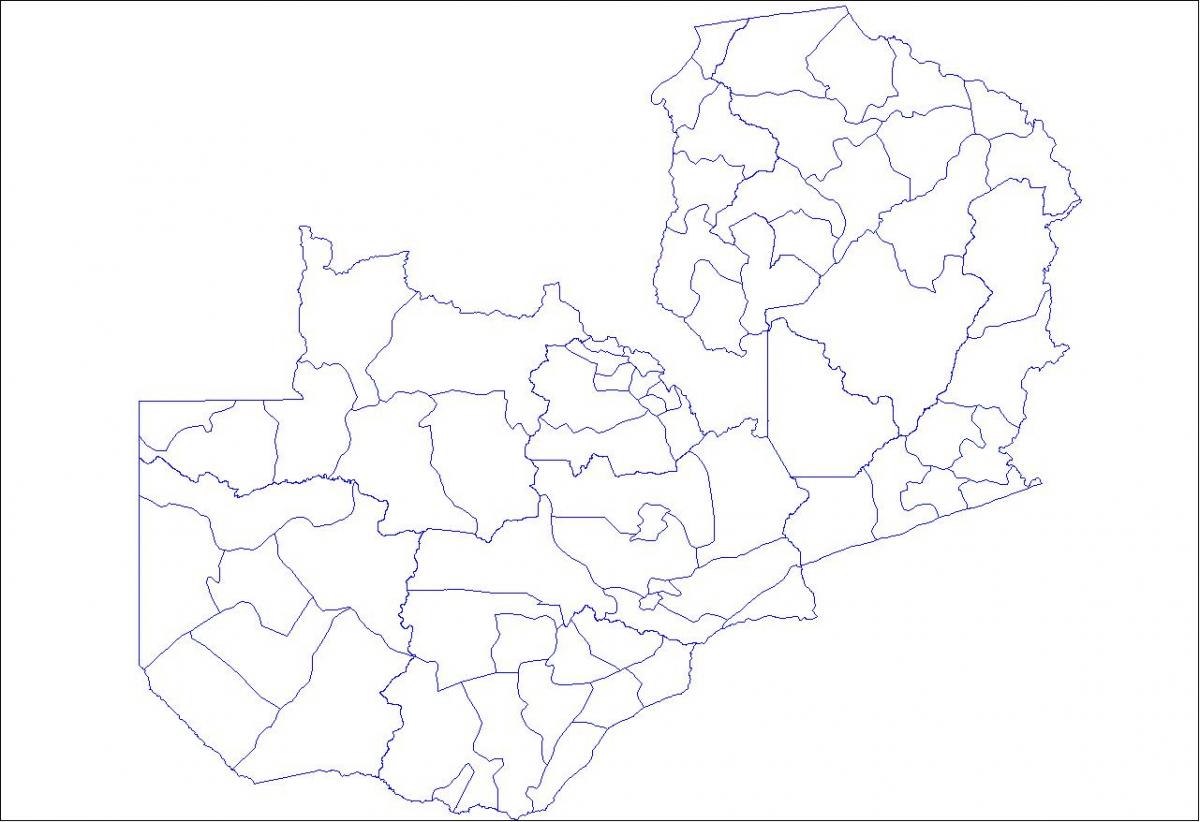 Mapa pusta Zambia