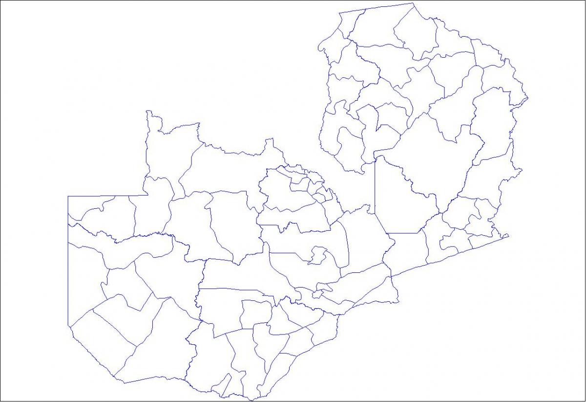 Mapa Zambii obwód