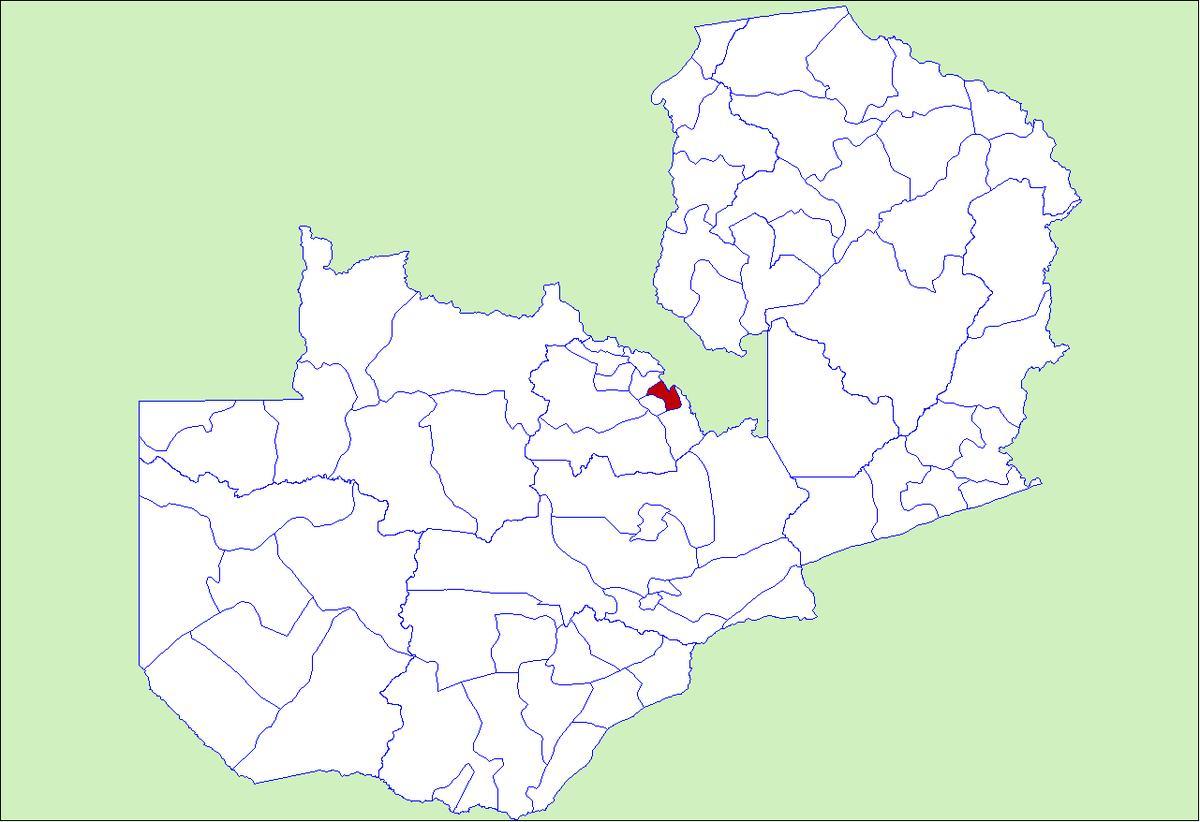 Mapa Zambia, ндола 