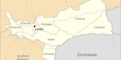 Mapa lusaka, Zambia