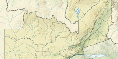 Mapa rzeki Zambii 